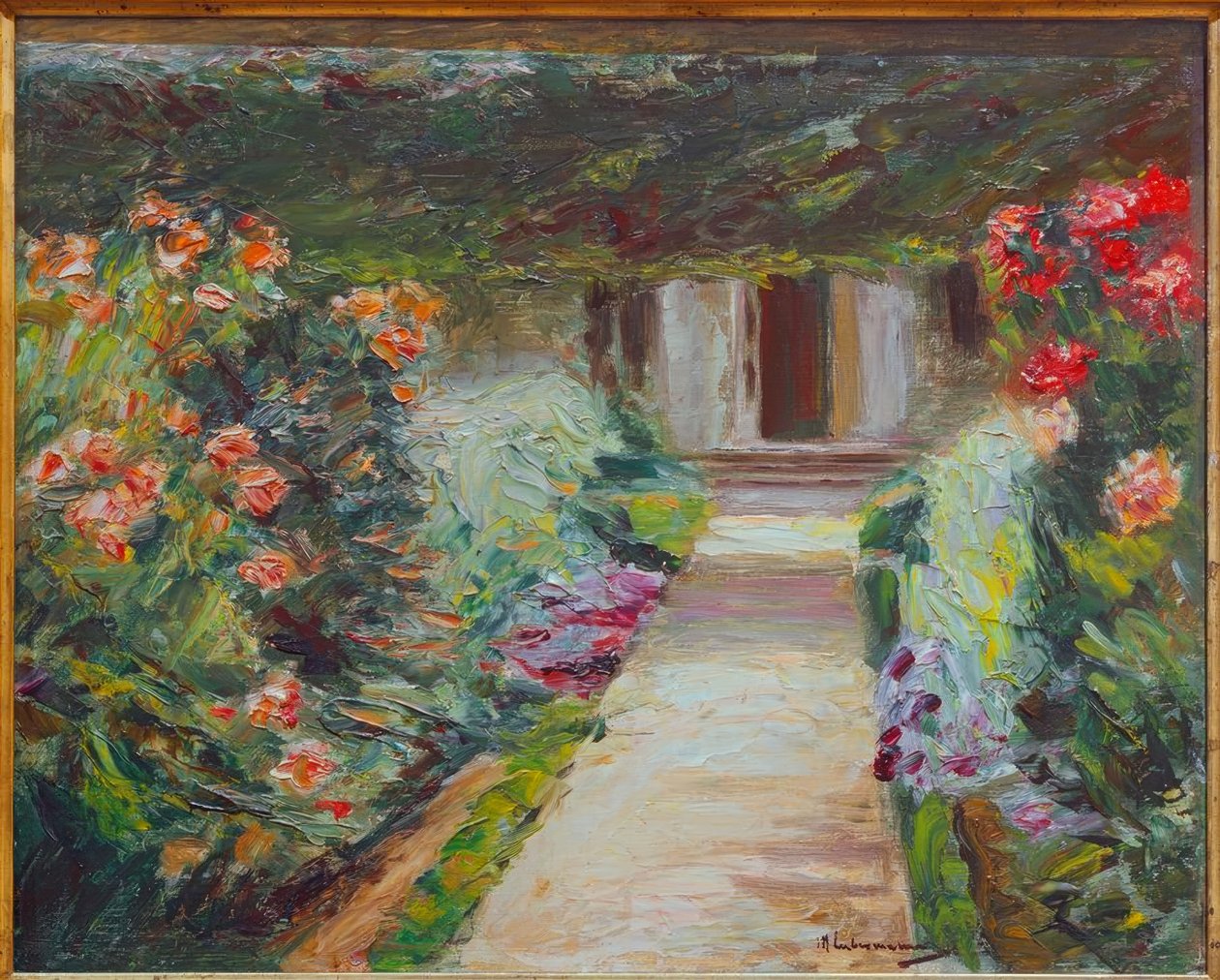 Ogród kuchenny na północnym wschodzie - byliny kwiatowe autorstwa Max Liebermann