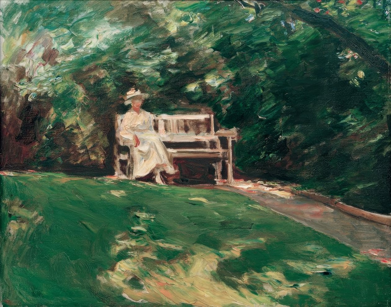 Ławka ogrodowa autorstwa Max Liebermann