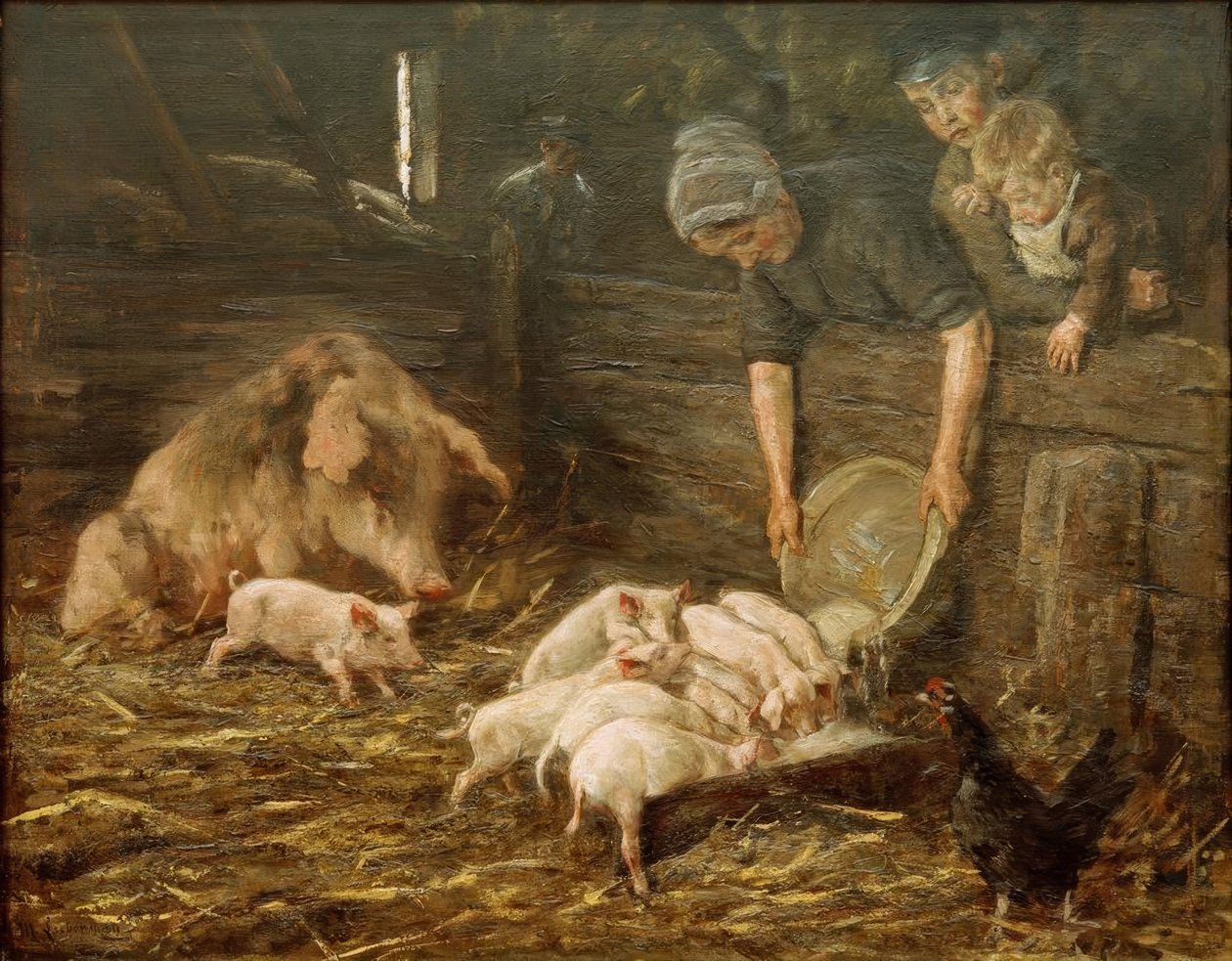 Szkółka (wieprzowina) autorstwa Max Liebermann