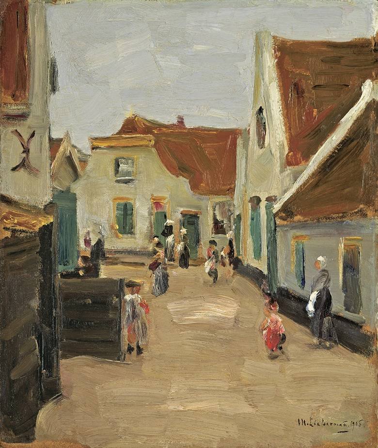 Dorfstrasse w Noordwijk autorstwa Max Liebermann