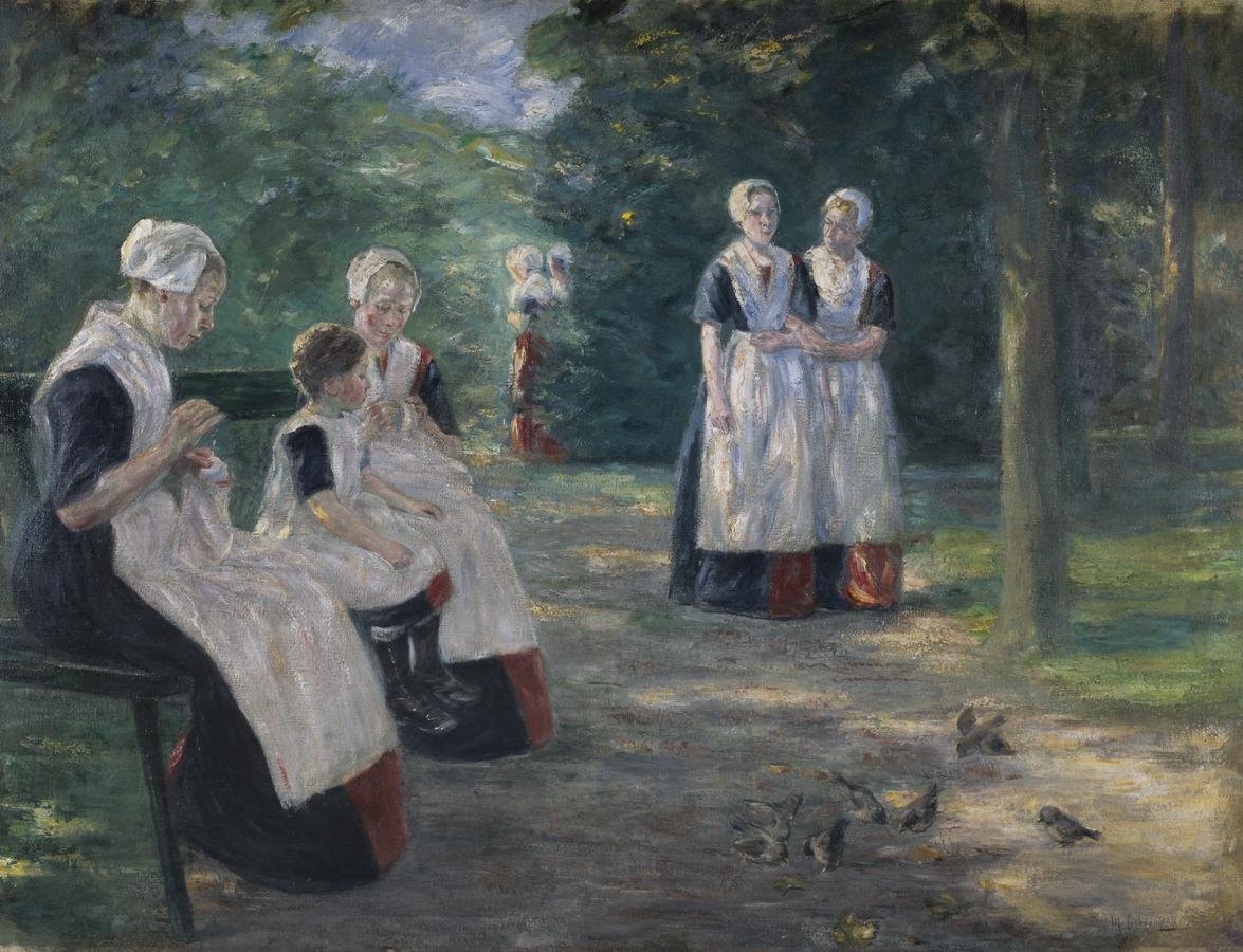 Ogród Miejskiego Domu Dziecka w Amsterdamie autorstwa Max Liebermann