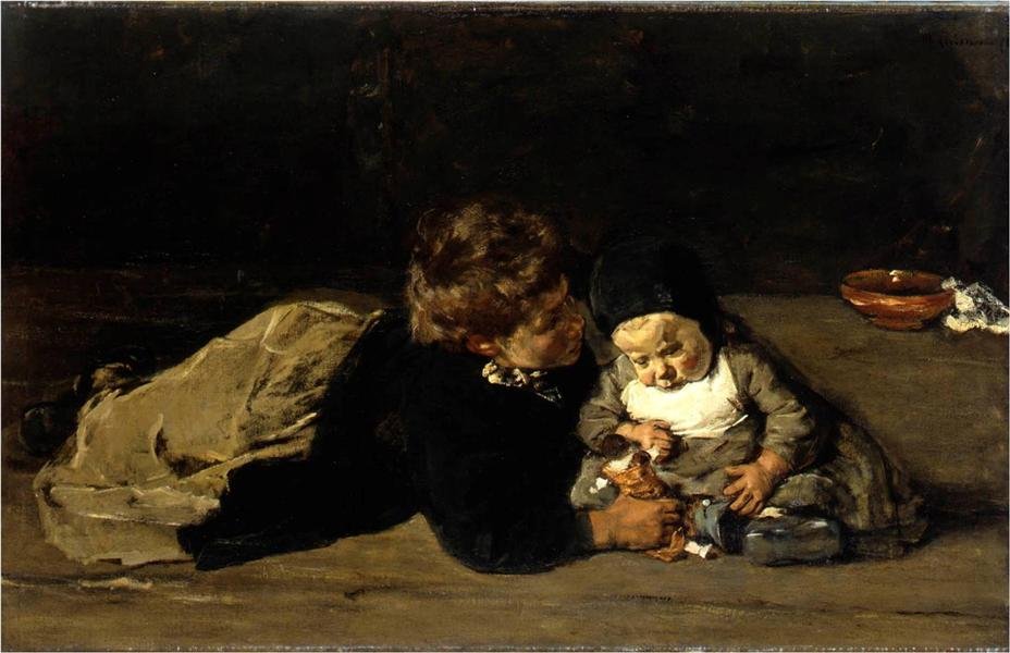 bracia i siostry autorstwa Max Liebermann