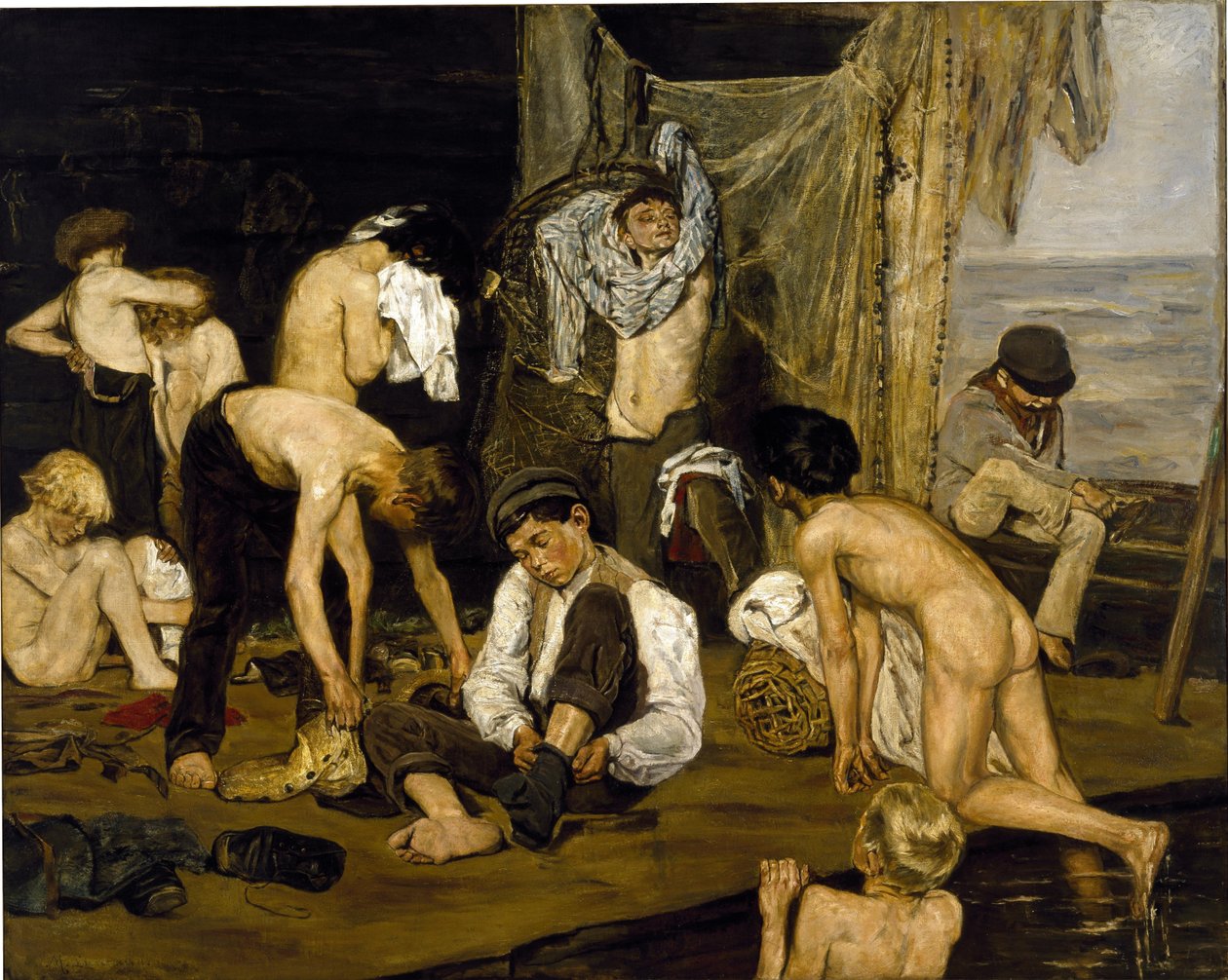 W basenie autorstwa Max Liebermann
