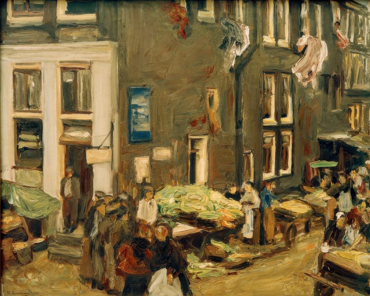 Judengasse w Amsterdamie (Uilenburgersteeg Ecke Jodenbreestr autorstwa Max Liebermann