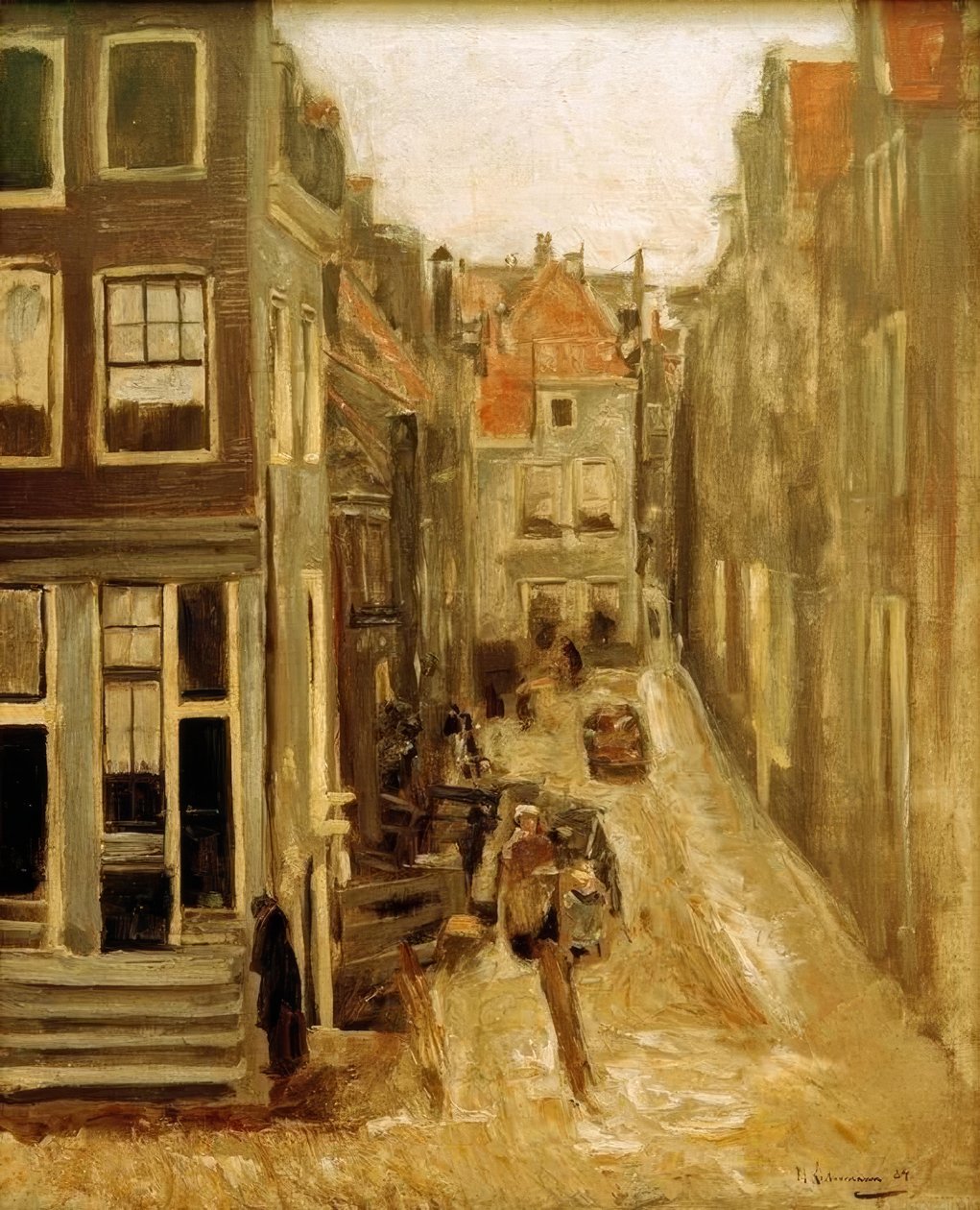 Judengasse w Amsterdamie autorstwa Max Liebermann