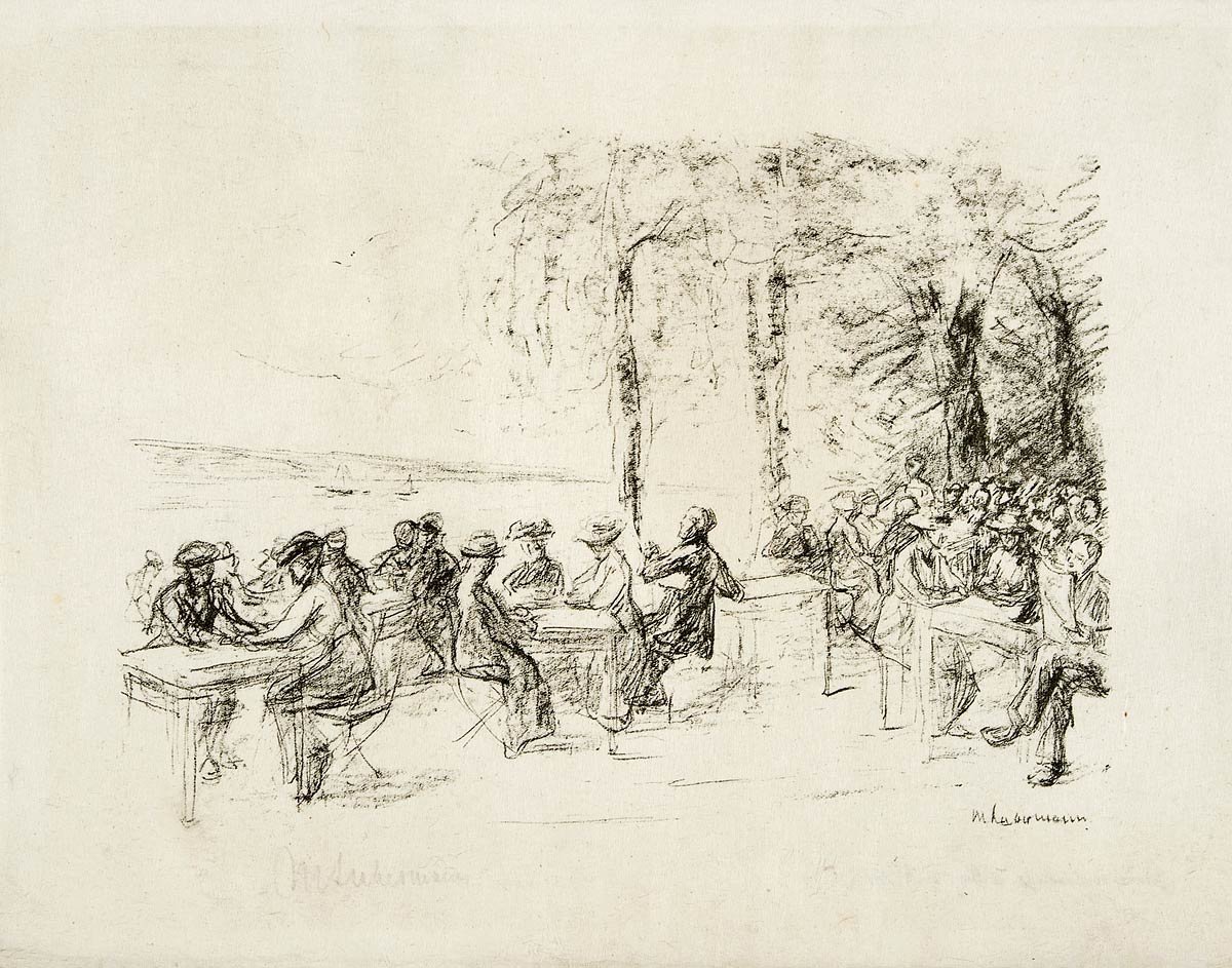 Ogródek kawowy na Haweli autorstwa Max Liebermann