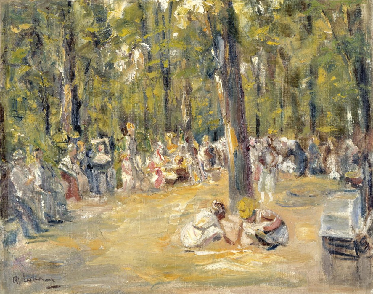 Plac zabaw dla dzieci w berlińskim zoo autorstwa Max Liebermann