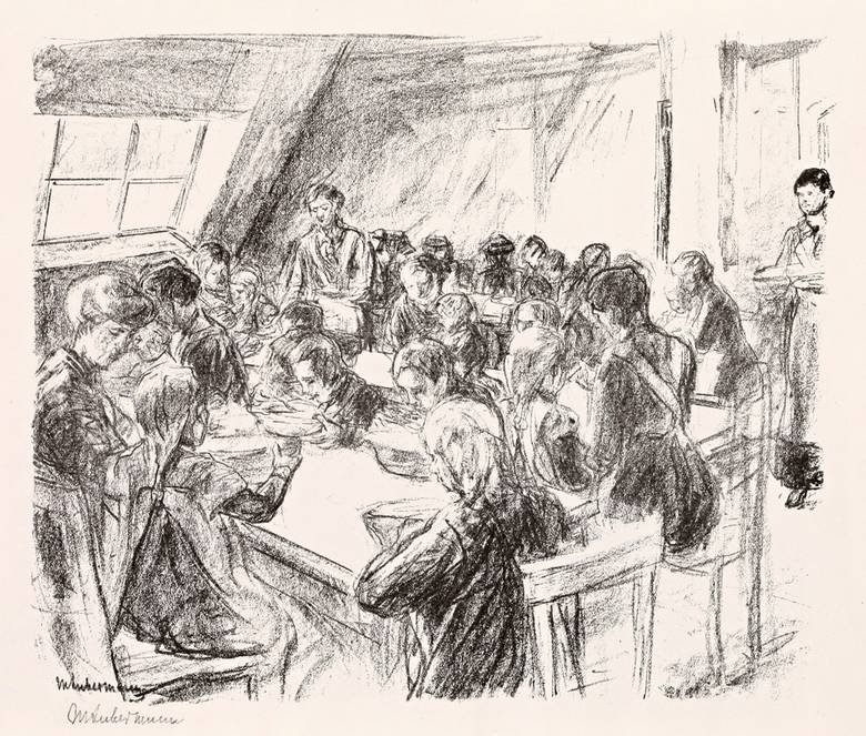 Kuchnia ludowa dla dzieci autorstwa Max Liebermann