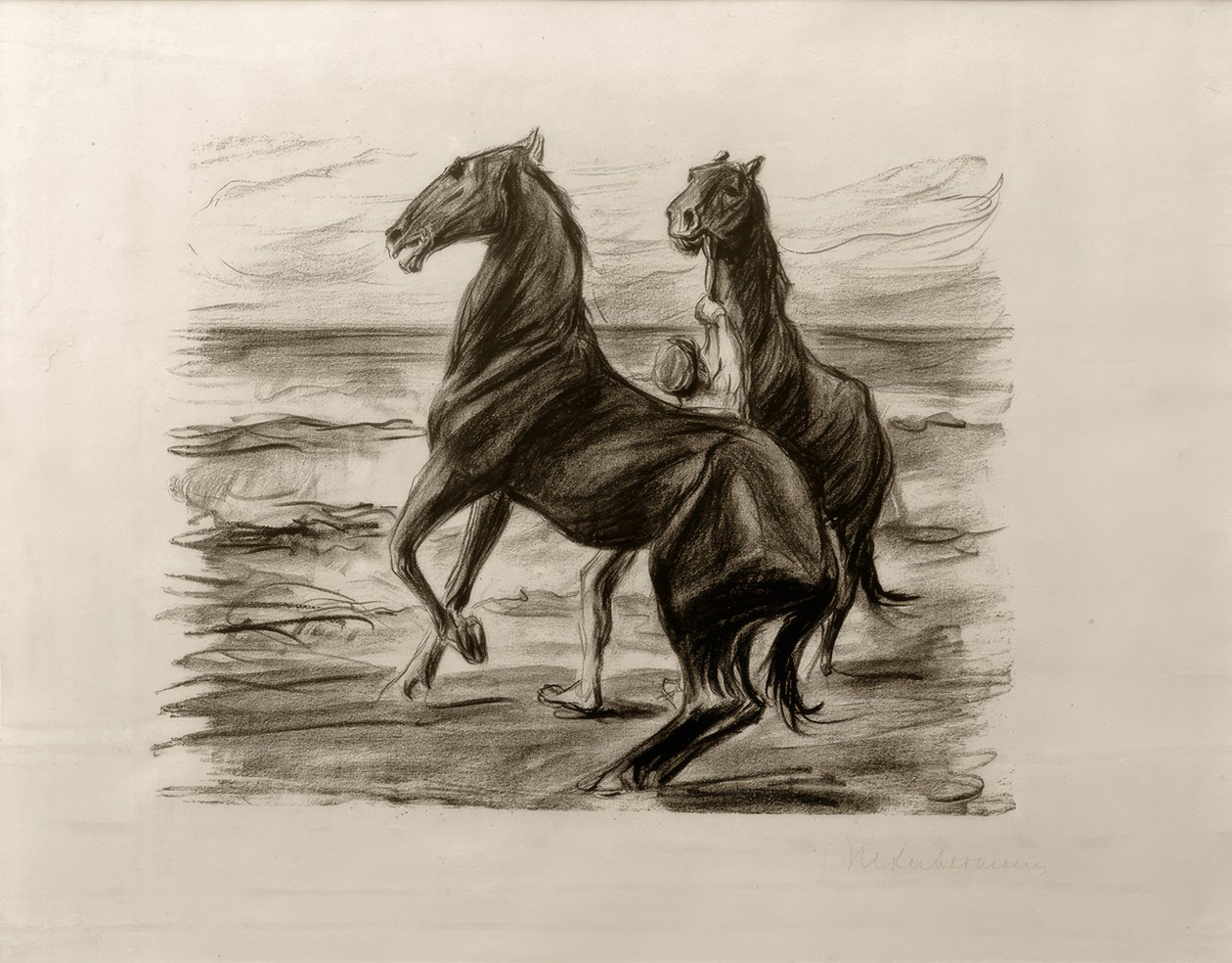 M. Liebermann, Wschodzące Konie autorstwa Max Liebermann