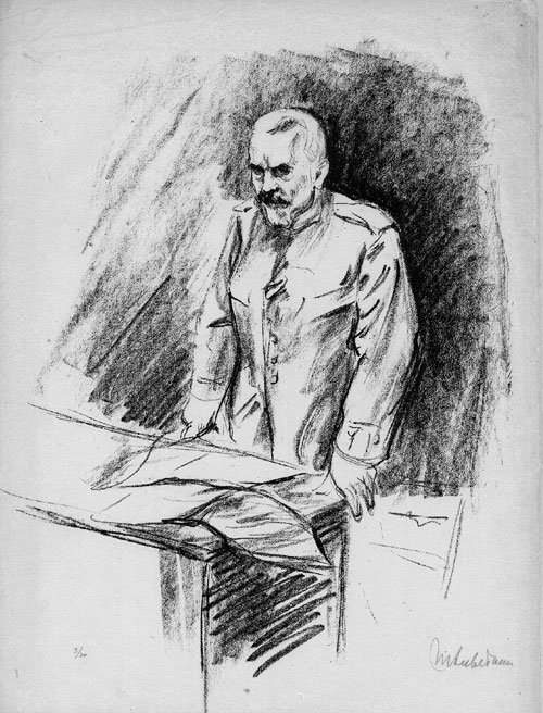 Kanclerz von Bethmann Hollweg autorstwa Max Liebermann