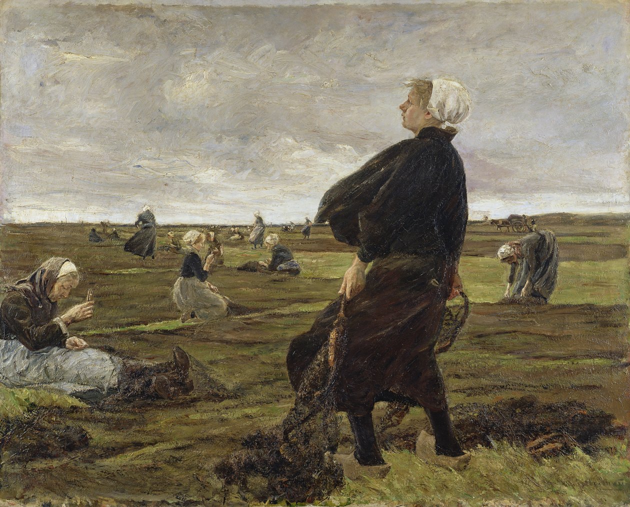 Naprawa sieci, 1889 (zob. 144755 w celu uzyskania szczegółowych informacji) autorstwa Max Liebermann