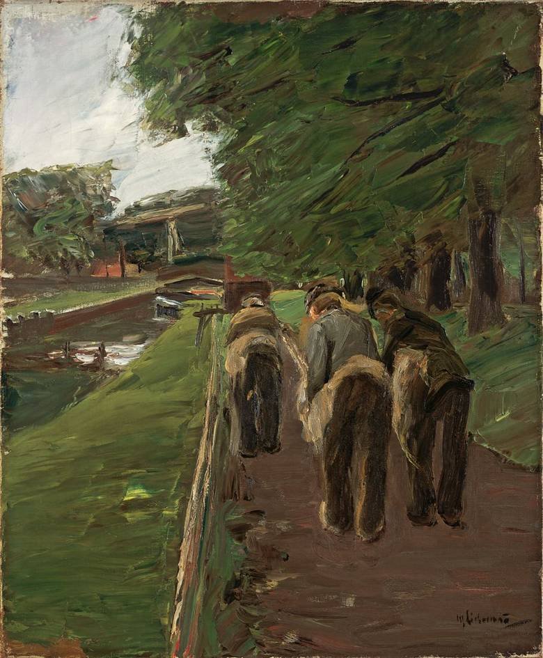 Kolejka Seilerbahn w Edamie autorstwa Max Liebermann