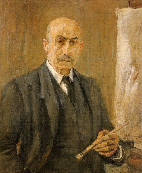 Autoportret z paletą autorstwa Max Liebermann
