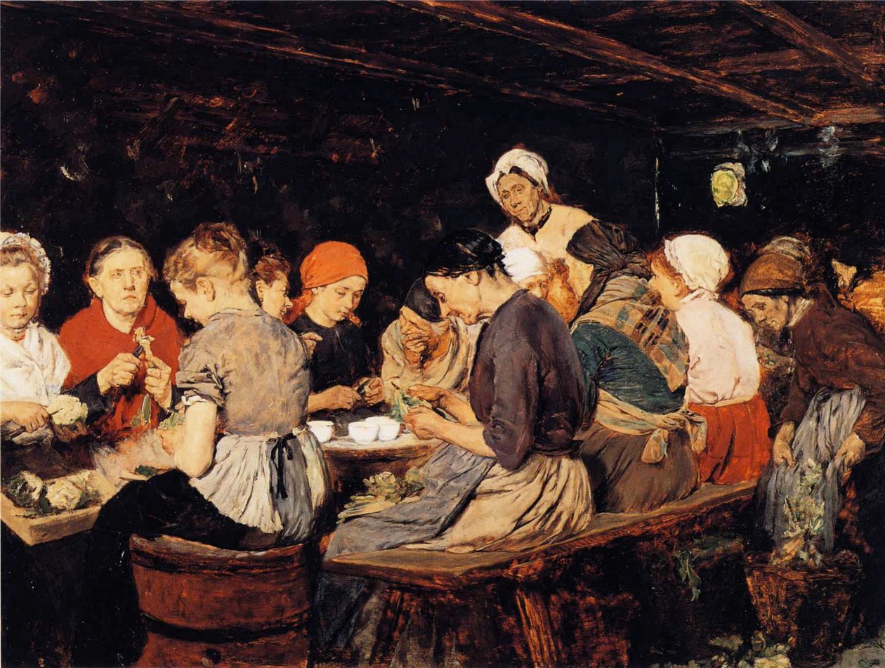 Twórcy konserw autorstwa Max Liebermann
