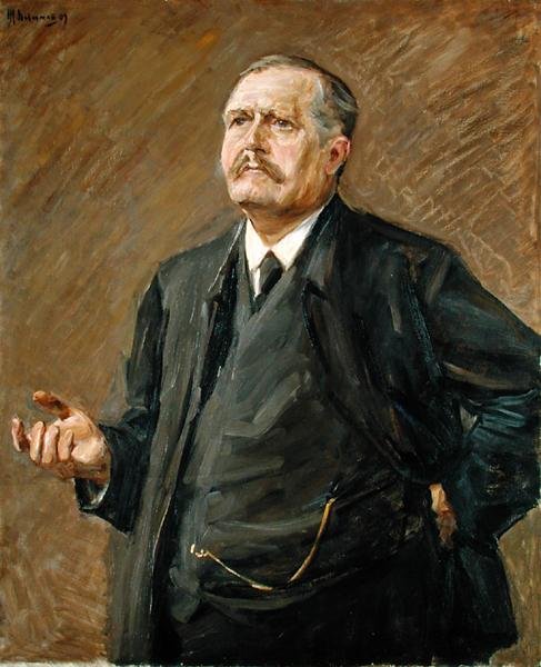 Teolog i polityk społeczny Friedrich Naumann (1860-1919) 1909 autorstwa Max Liebermann