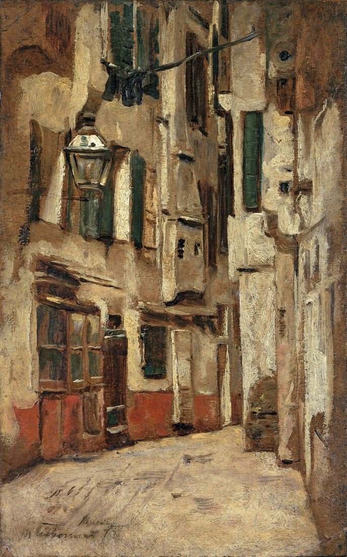 aleja wenecka w prawo autorstwa Max Liebermann