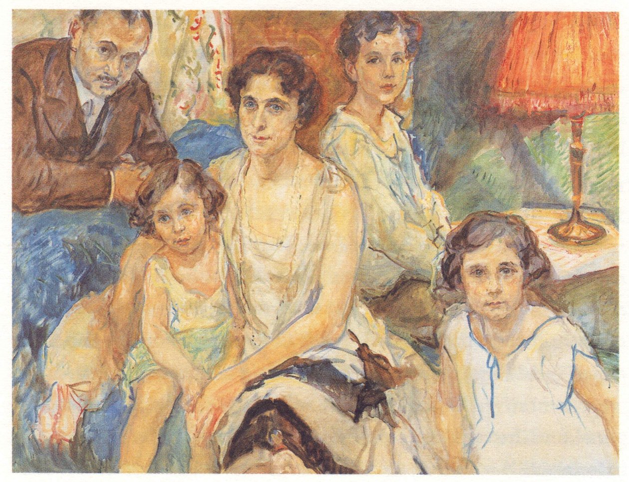 Rodzina doktora Janosa Plescha. Od 1914 był żonaty z Melanie Gans, córką Adolfa Gansa, jednego z trzech braci, którzy prowadzili kolorownię Cassella we Frankfurcie autorstwa Max Slevogt
