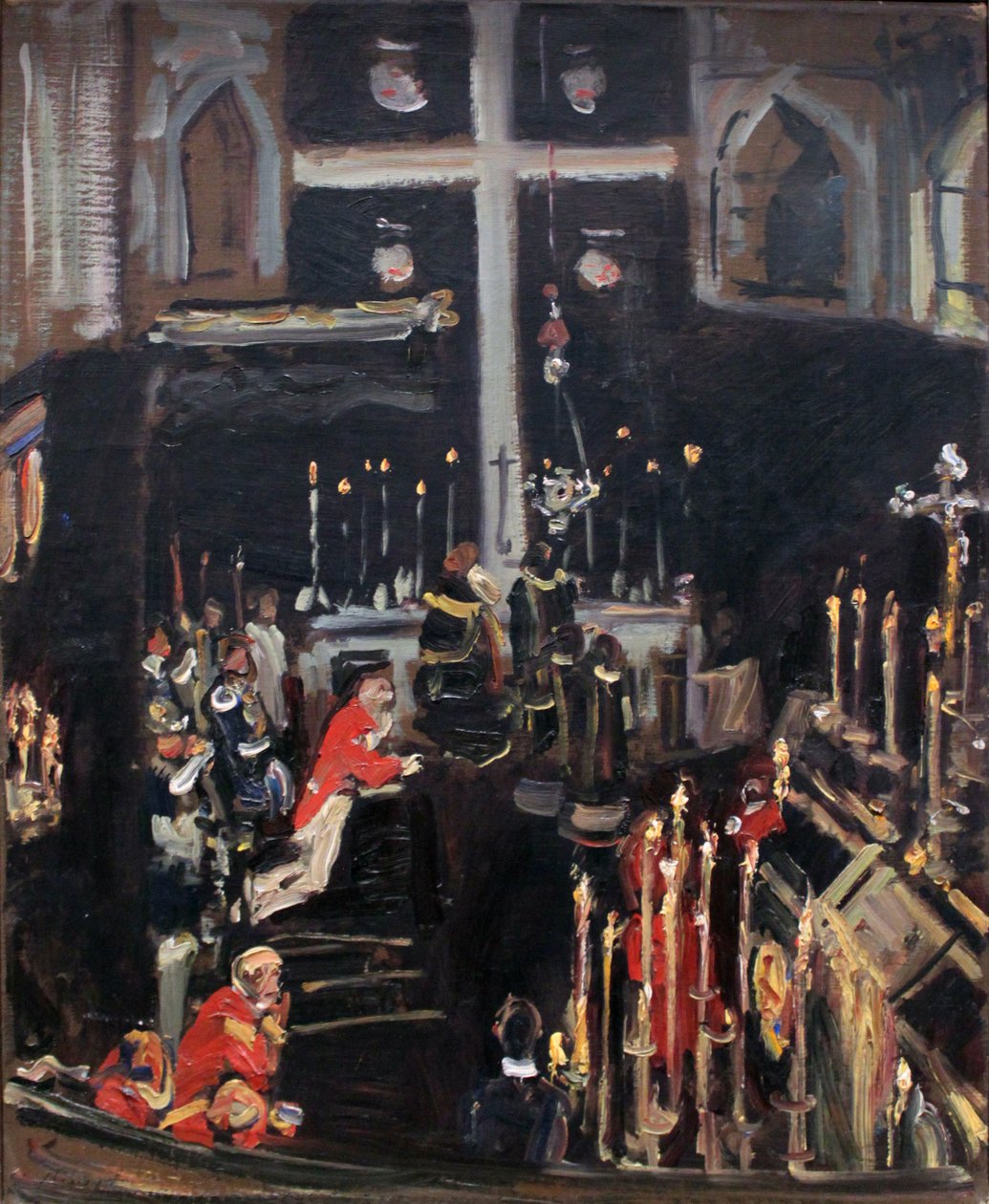 Requiem dla St. GeorgsknightsnNiemiecki: Msza św. Rycerzy św autorstwa Max Slevogt