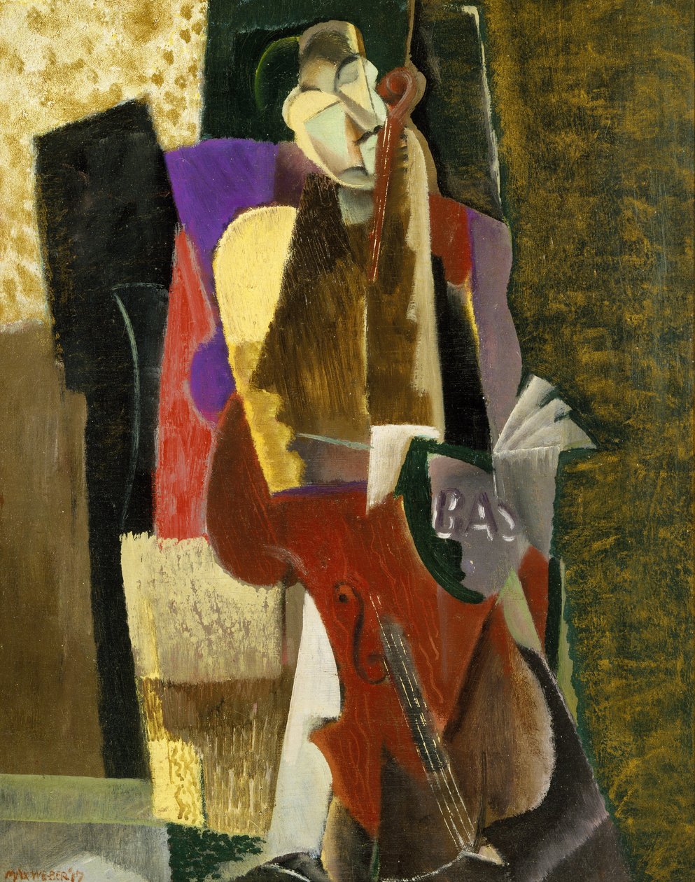 Wiolonczelista autorstwa Max Weber