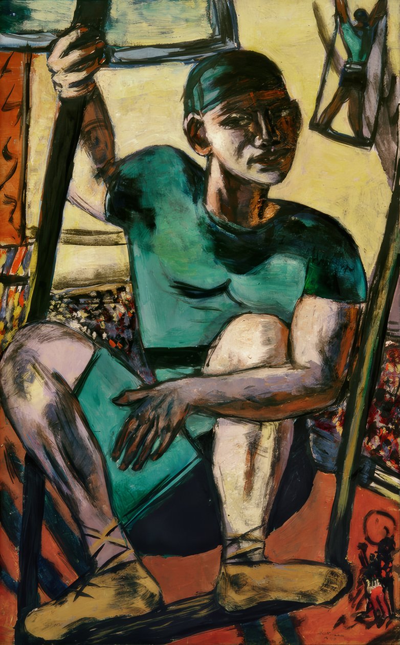 Akrobata na huśtawce autorstwa Max Beckmann