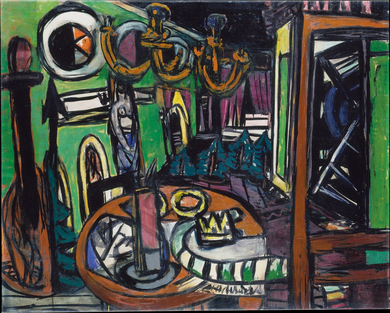 Za kulisami autorstwa Max Beckmann