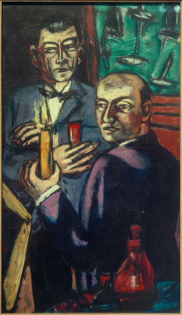 Portret Curta Valentina i Hannsa Swarzeńskiego autorstwa Max Beckmann