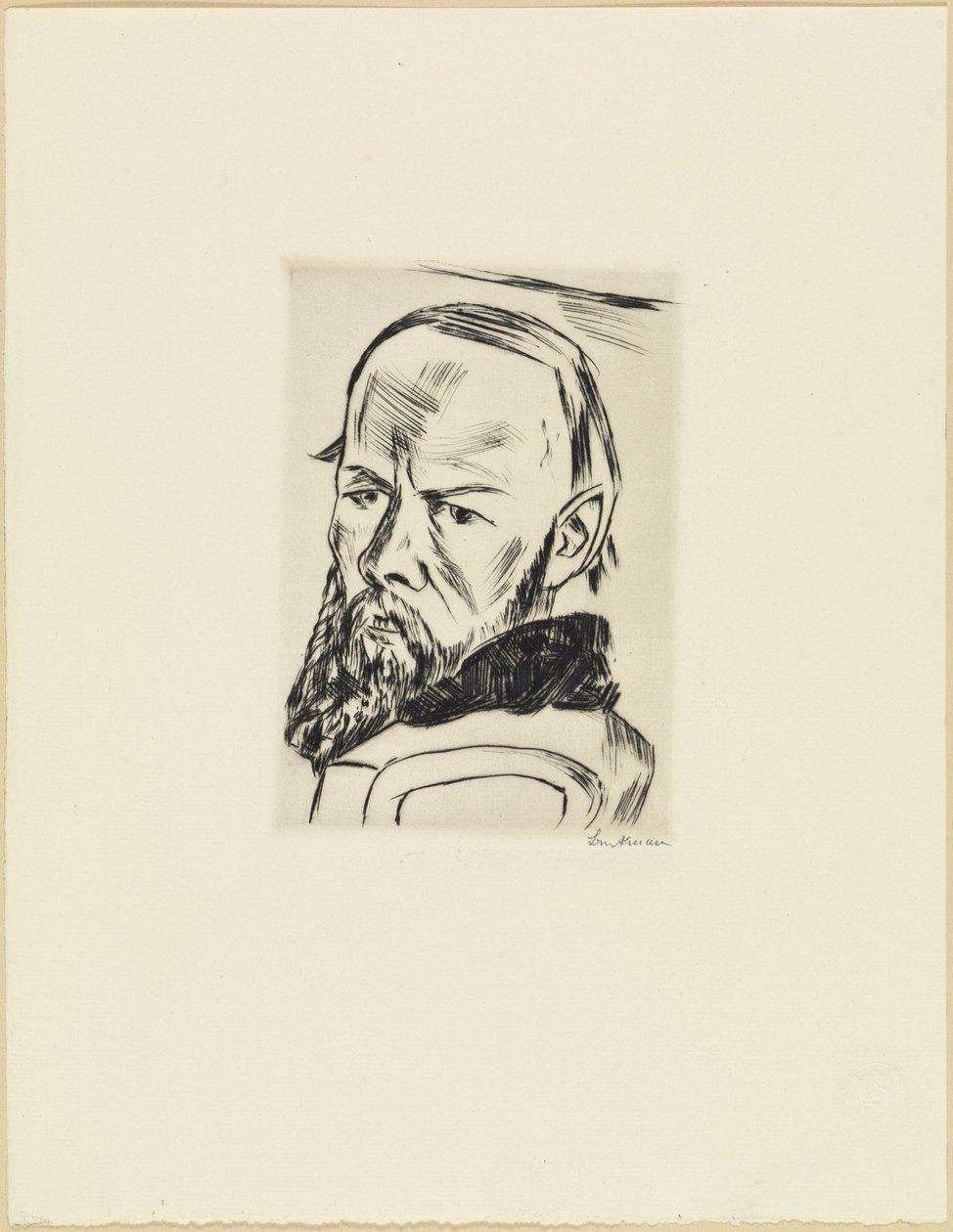 Portret Dostojewskiego autorstwa Max Beckmann