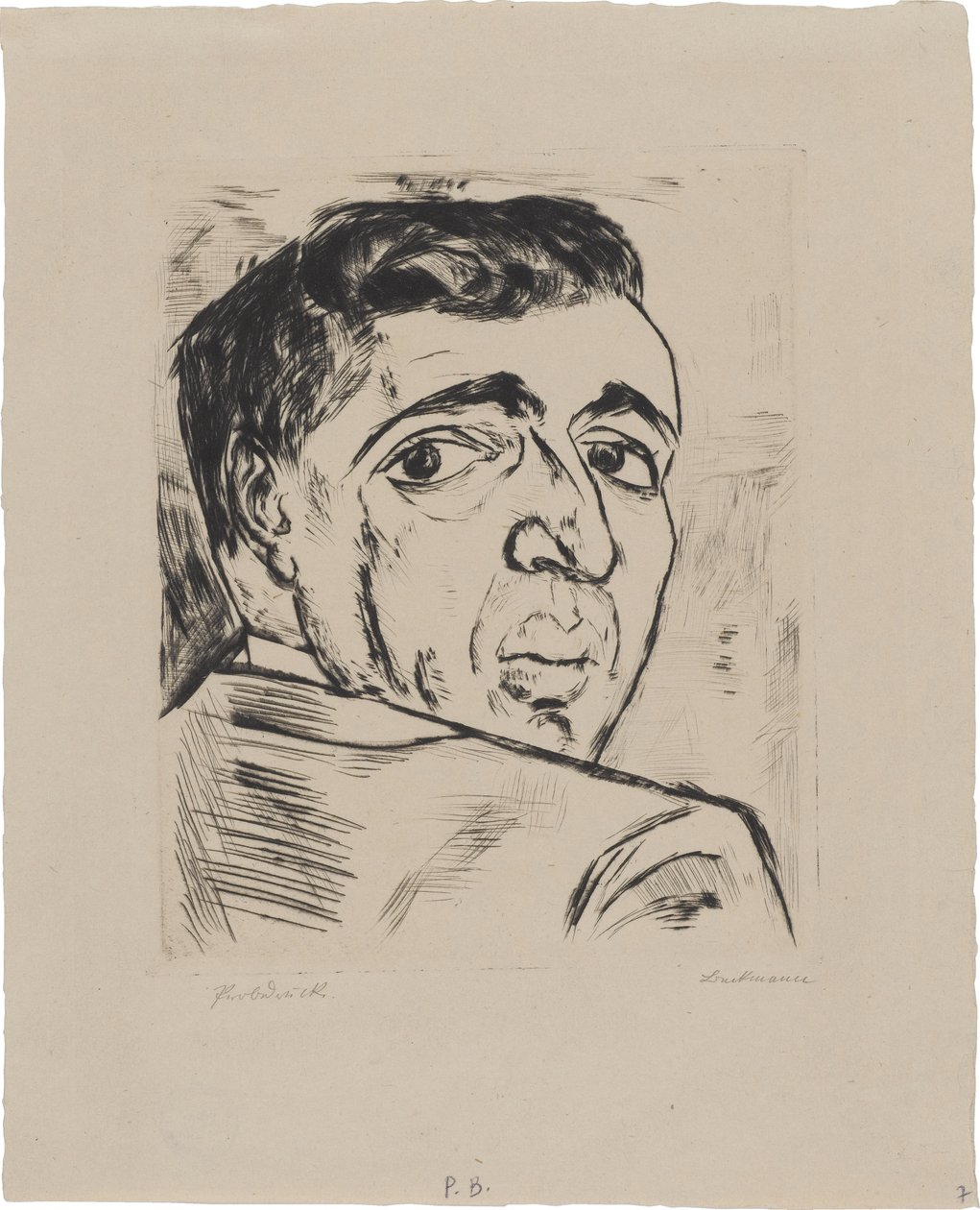 Portret Israela Ber Neumanna (1887–1961) autorstwa Max Beckmann