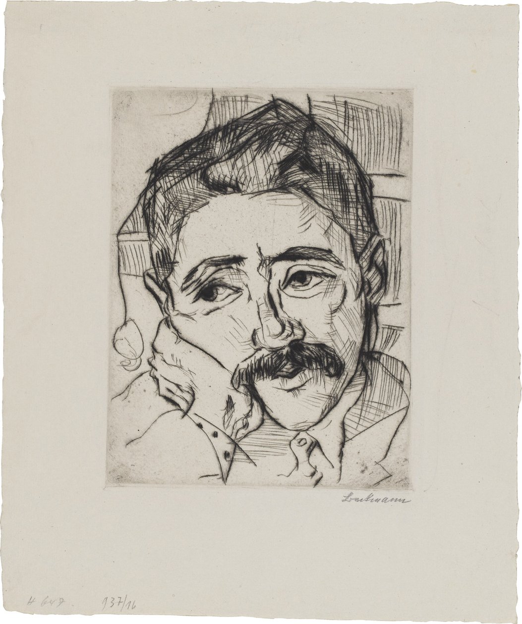 Portret Waltera Carla (1884-1956) autorstwa Max Beckmann