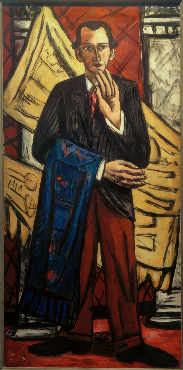 Portret handlarza dywanami autorstwa Max Beckmann