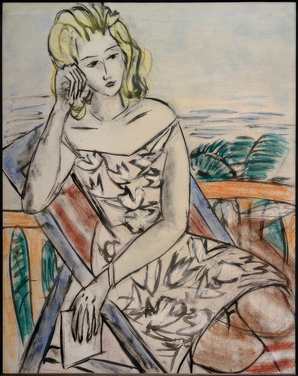 Portret młodej dziewczyny autorstwa Max Beckmann