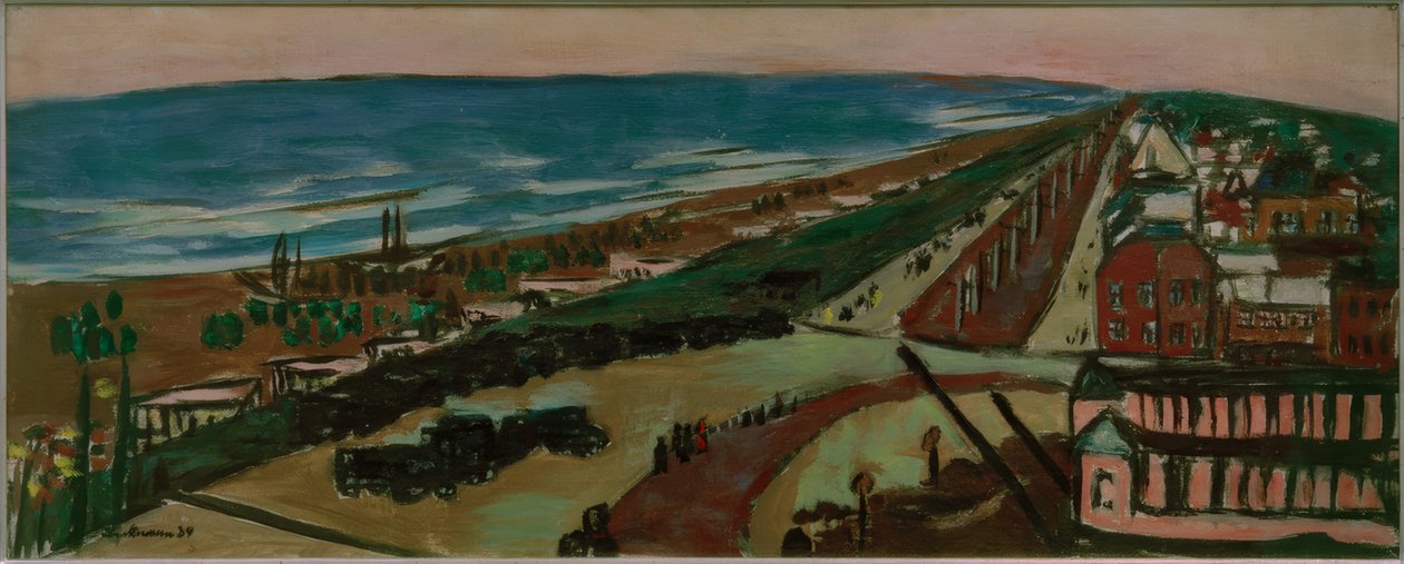 Widok na Zandvoort wieczorem autorstwa Max Beckmann