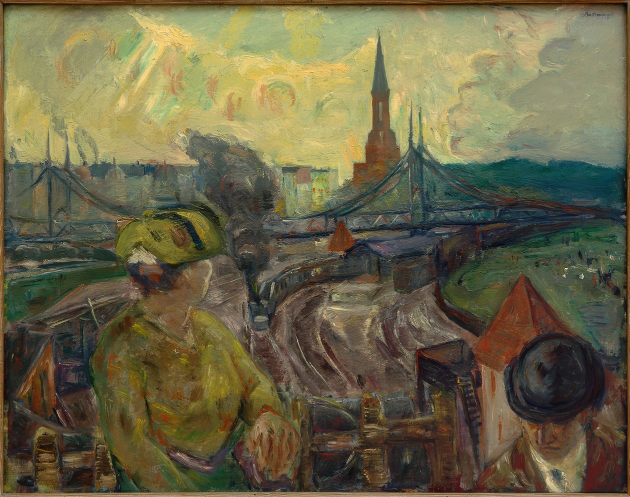 Widok na dworzec Gesundbrunnen autorstwa Max Beckmann