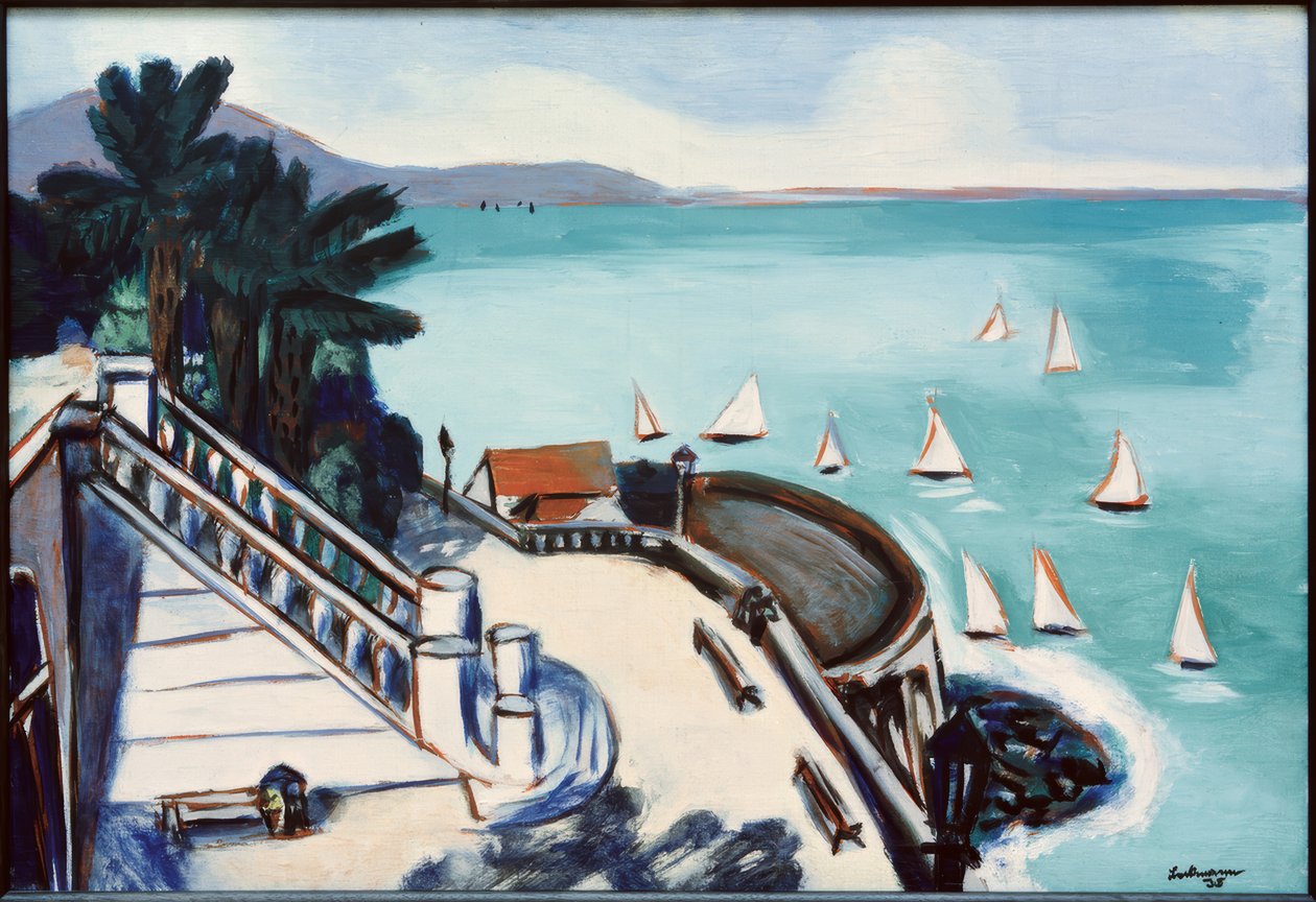 Widok z tarasu w Monte Carlo autorstwa Max Beckmann