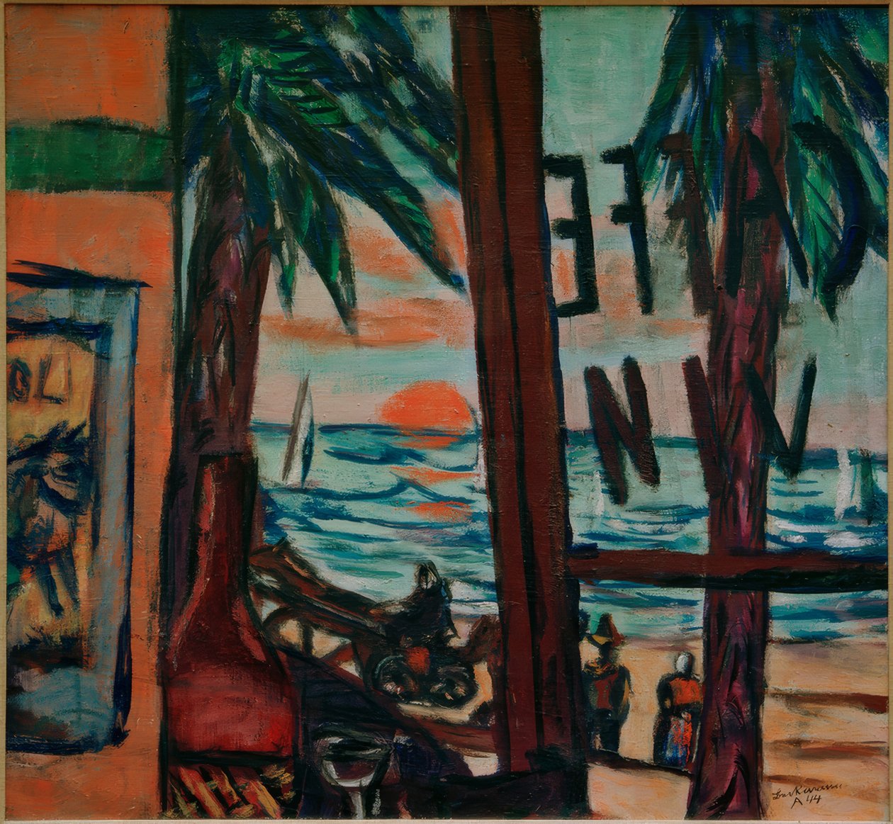 Kawiarnia Bandol autorstwa Max Beckmann