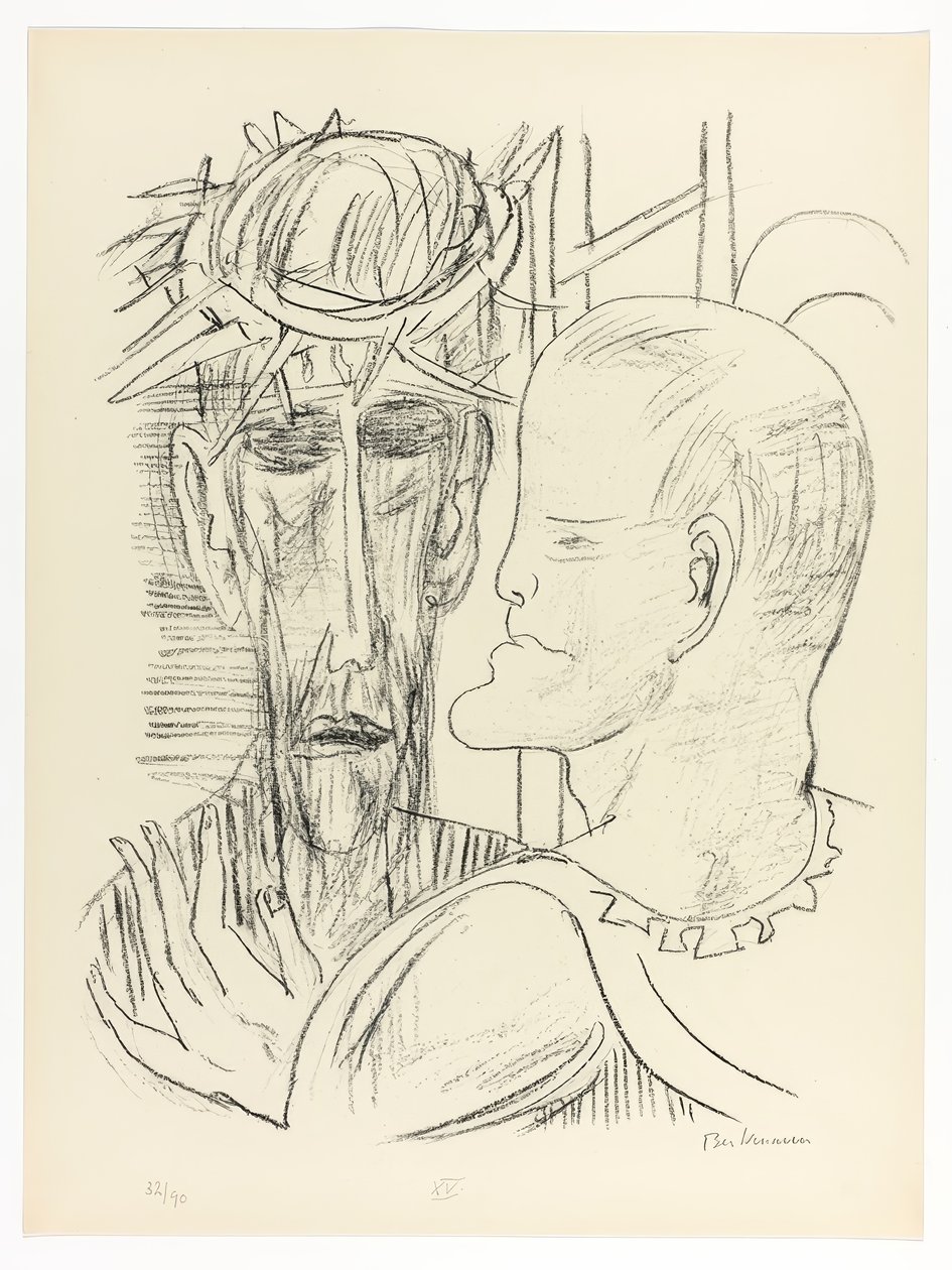 Chrystus i Piłat, tablica 15 z filmu Dzień i sen autorstwa Max Beckmann