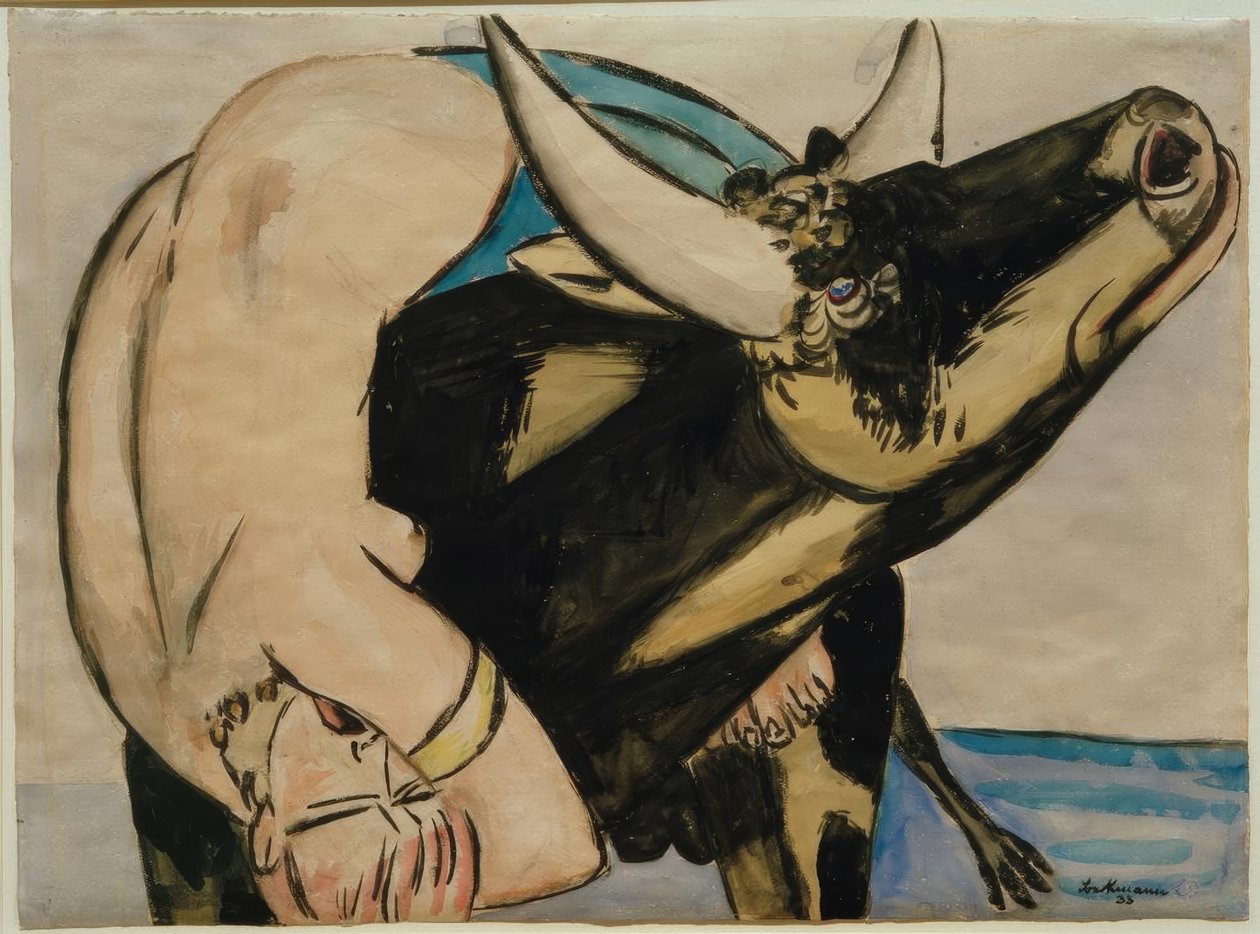 Rabunek Europa autorstwa Max Beckmann
