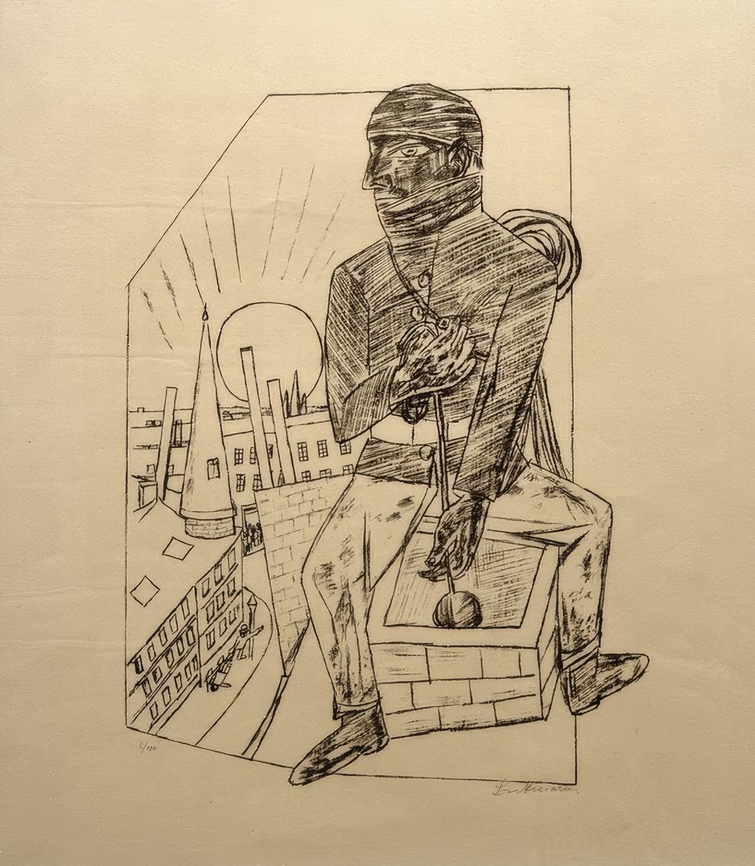 Kominiarz autorstwa Max Beckmann