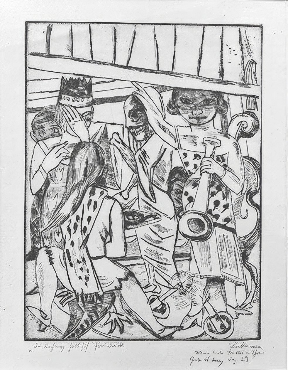 Kurtyna się podnosi autorstwa Max Beckmann