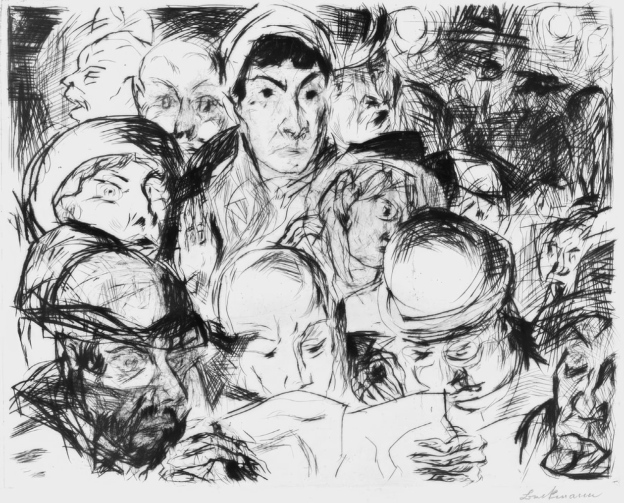 Wypowiedzenie wojny autorstwa Max Beckmann