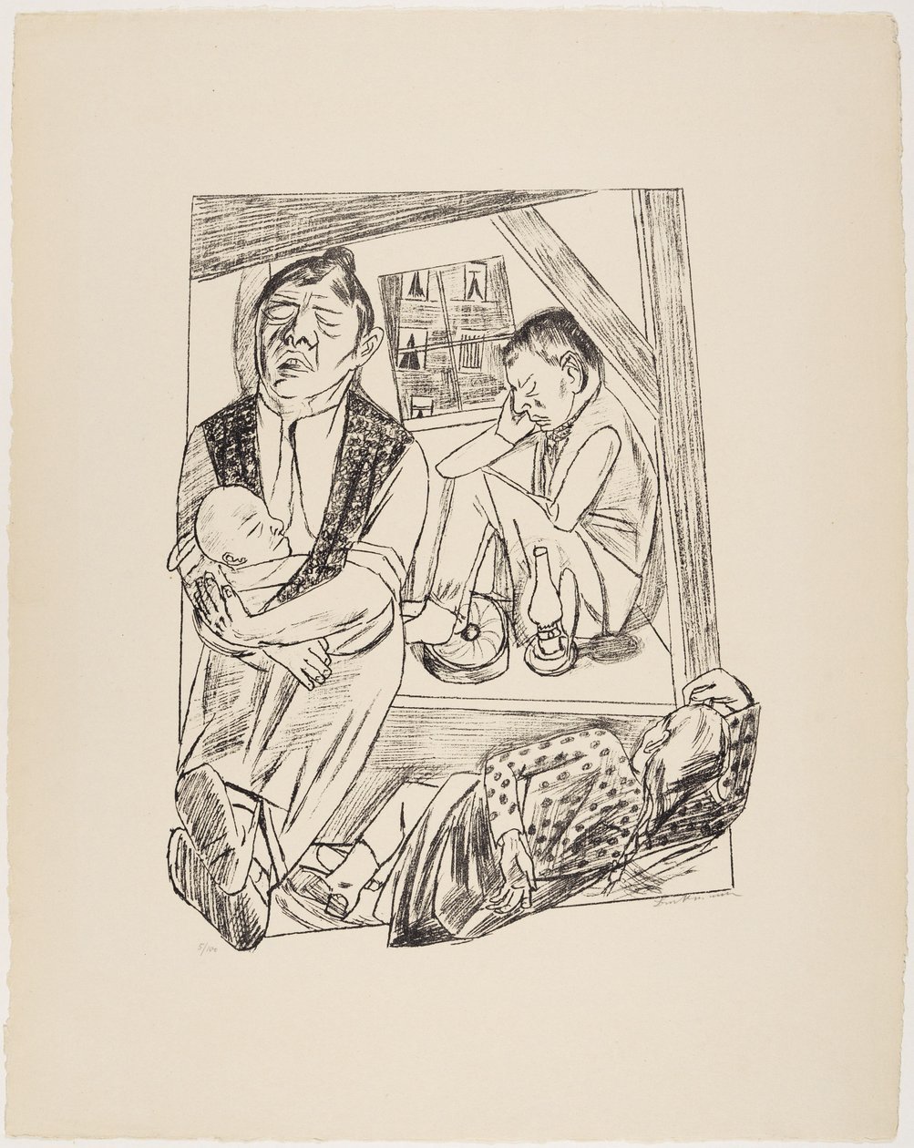 Noc autorstwa Max Beckmann