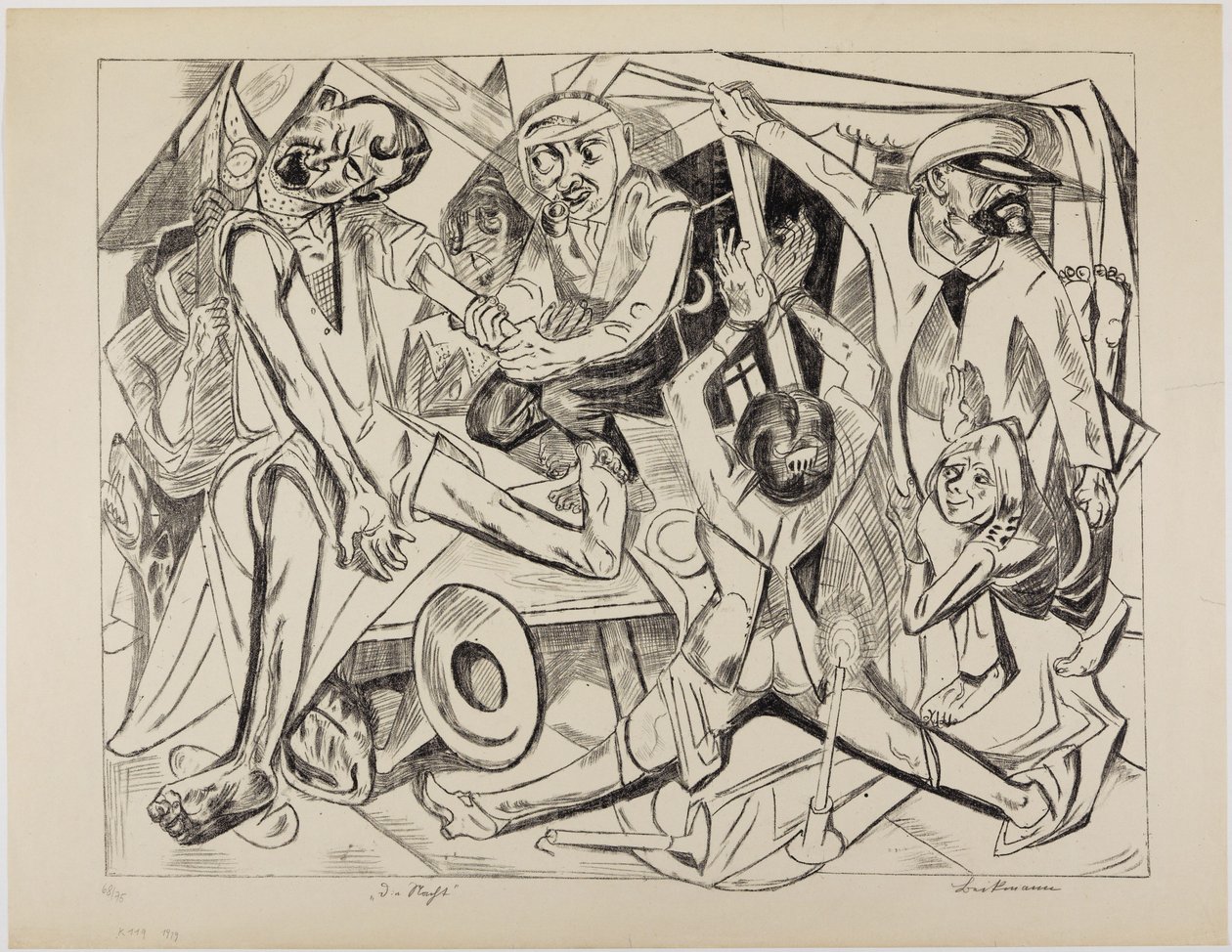 Noc autorstwa Max Beckmann