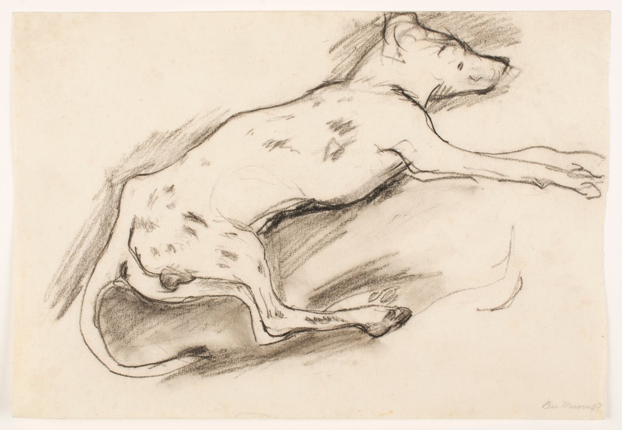 Pies z czarnymi plamami autorstwa Max Beckmann