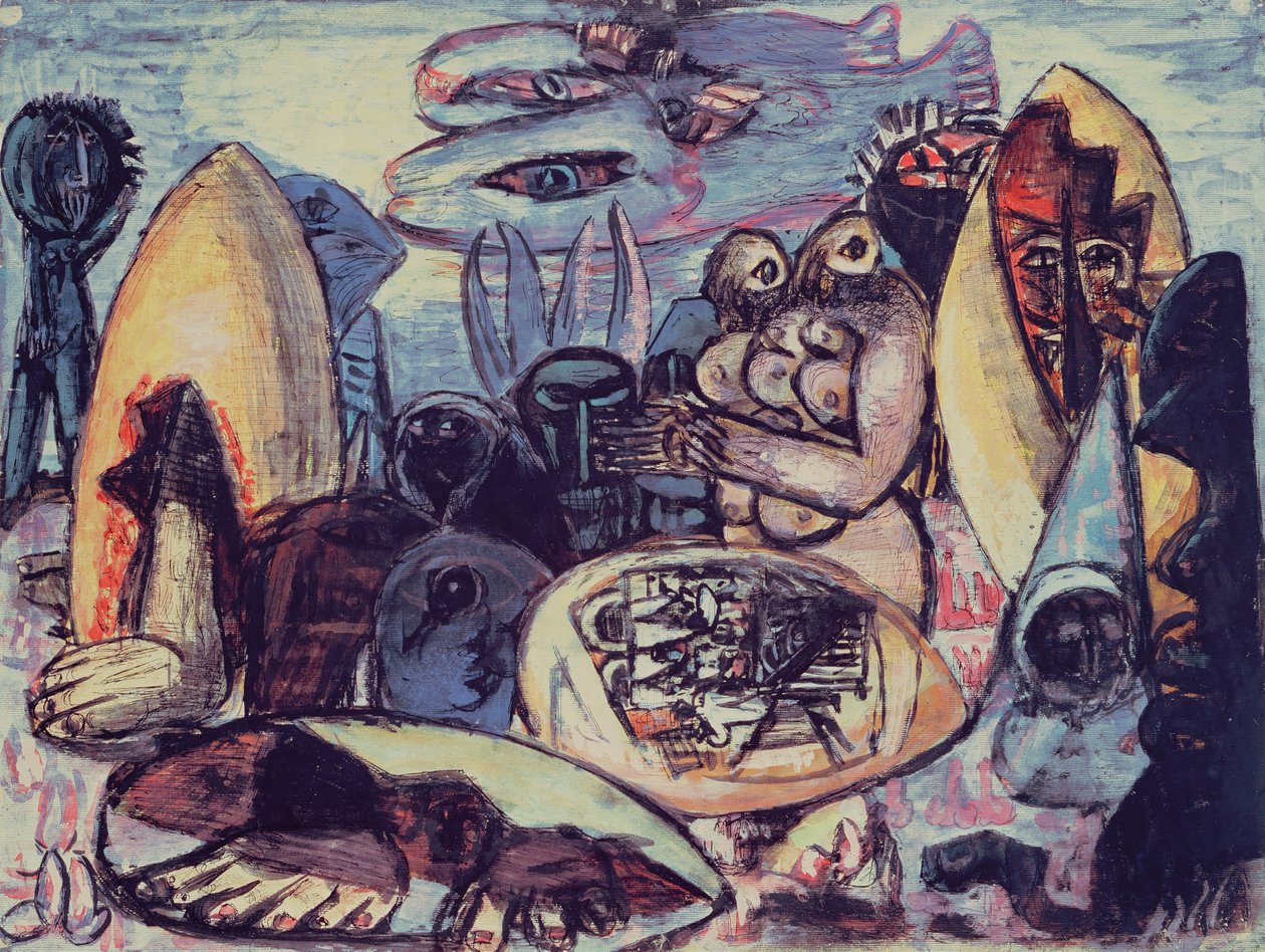 Fantastyczny krajobraz autorstwa Max Beckmann