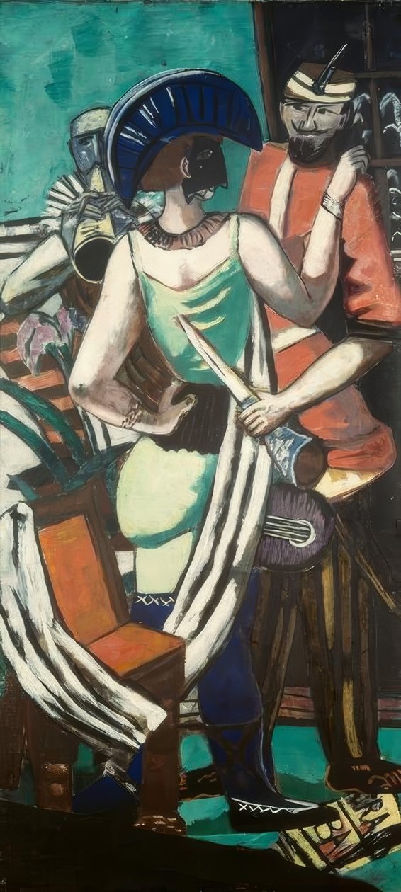 Mardi Gras Paryż autorstwa Max Beckmann