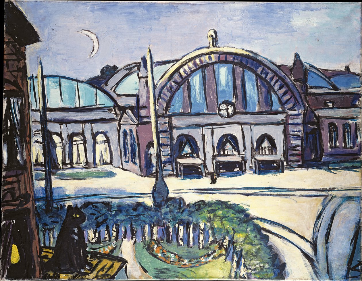 Dworzec Główny we Frankfurcie autorstwa Max Beckmann