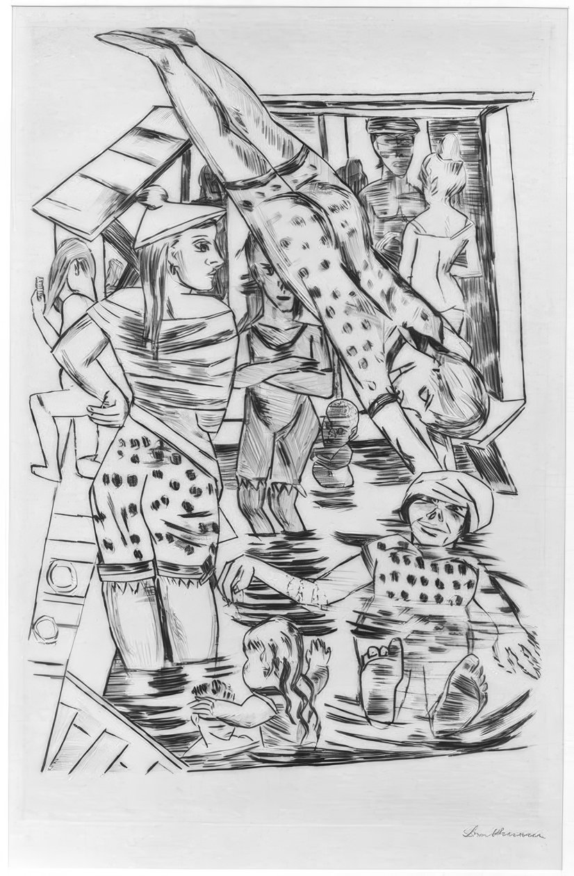 Kąpiel damska autorstwa Max Beckmann