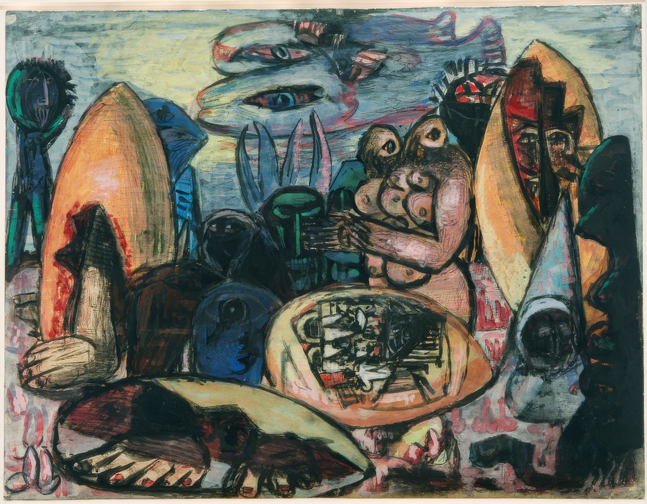Wcześni ludzie autorstwa Max Beckmann