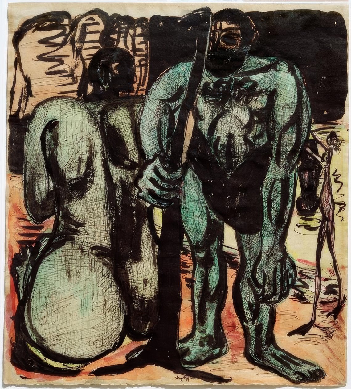 Giganci autorstwa Max Beckmann