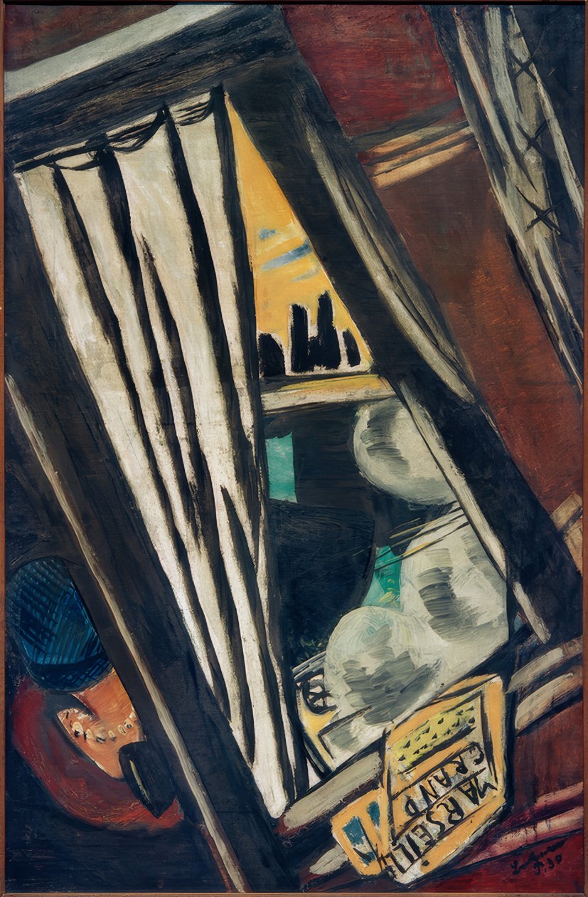 Golden Arrow: Widok z okna pociągu D autorstwa Max Beckmann